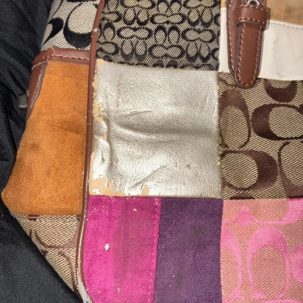 Coach Multicolor Patchwork Shoulder Bag - Picture 2 of 16